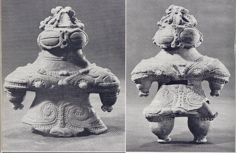 Ours Time wave Japanese Pottery - Clay Figurines from the Jomon Period