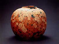 Neriage jar by Sekisui Ito V Neriage jar by Sekisui Ito V