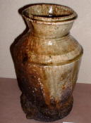 Ash-crusted vase by Furutani Kazuya Ash-crusted vase by Furutani Kazuya