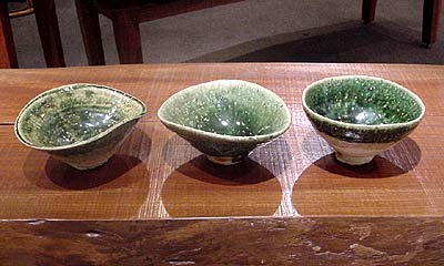 Three Chawan by Koie Ryoji