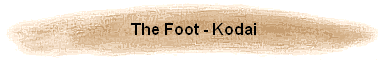 The Foot - Kodai