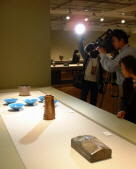 TV crew covering the exhibition