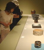 Some pieces on display at Tanabe Museum