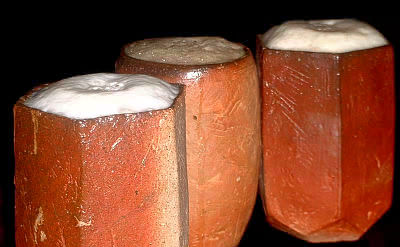 Bizen Beer Mugs by Hoshi Masayuki Bizen Beer Mugs by Hoshi Masayuki
