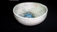Chawan with blue ash glaze by Tsujimura Yui