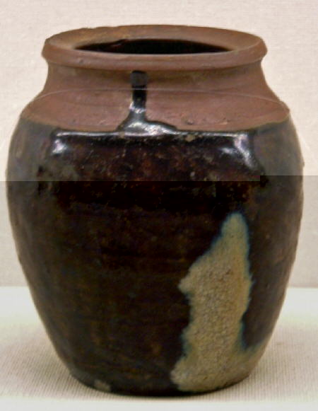 Chosen Garatsu Jar with Madara Patch