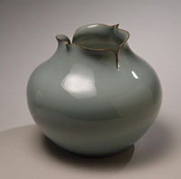 Celadon Piece by Kawase Shinobu