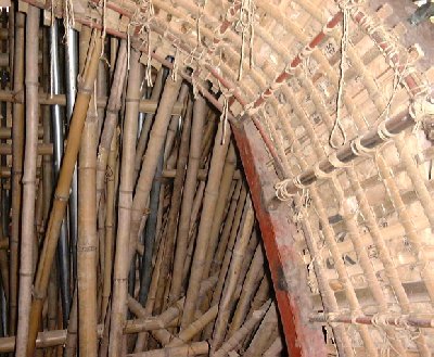 Mori Togakus Kiln, Upper part of entrance, October 2002