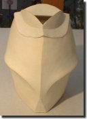 Milky white piece by Mori Togaku