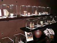 Display cases at Sanma