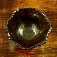 A look inside the sake cup A look inside the sake cup